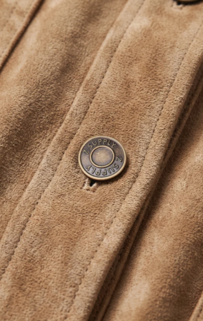"ALL DAY CROPPED SUEDE JACKET" by Z Supply