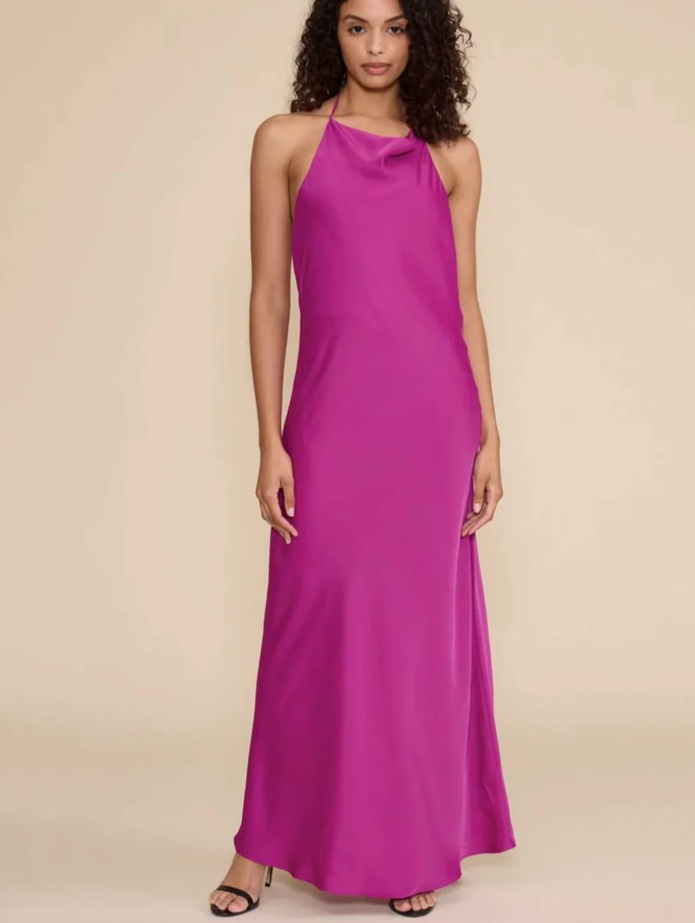 AURORA COWL NECK HALTER DRESS by Lucy Paris