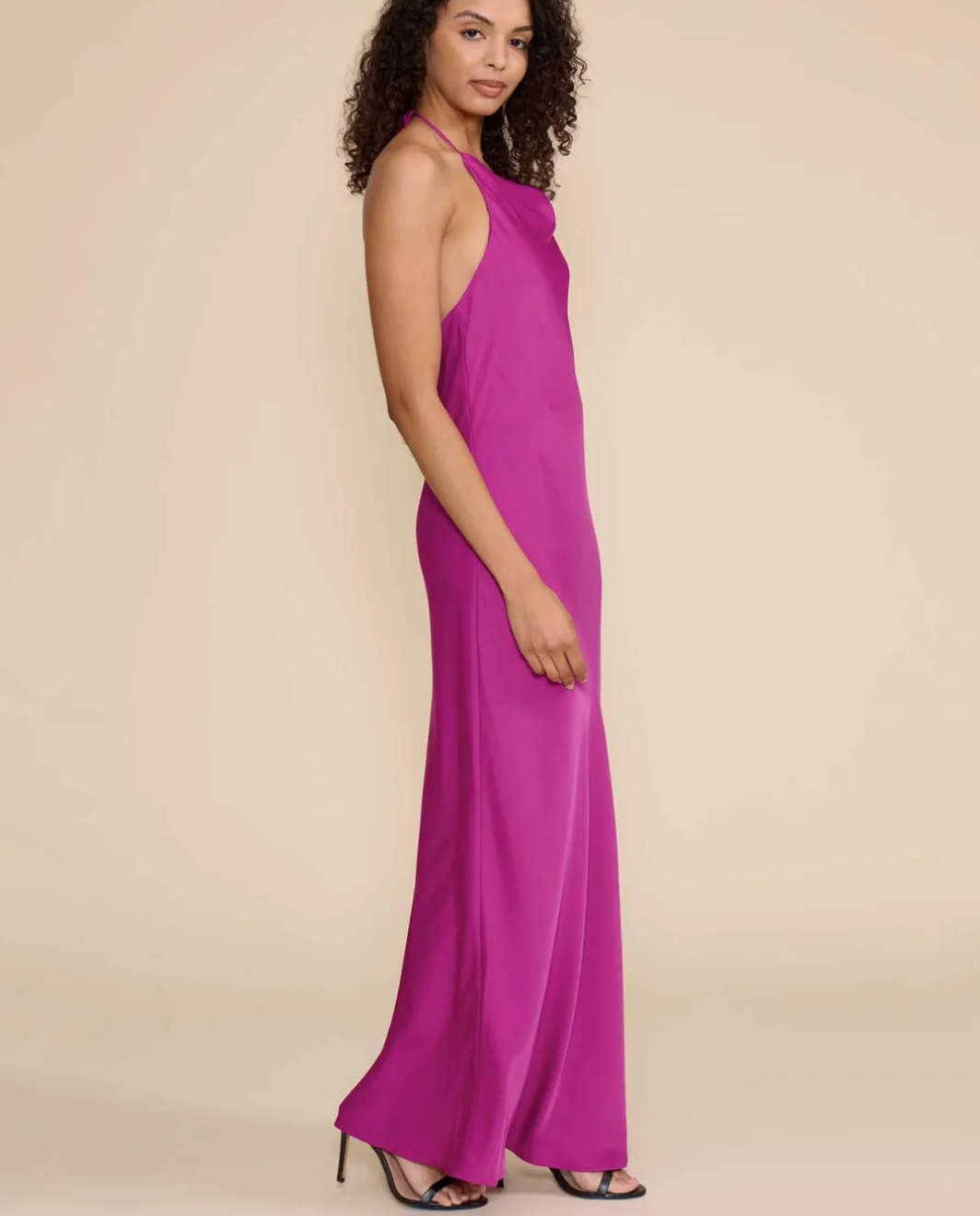AURORA COWL NECK HALTER DRESS by Lucy Paris