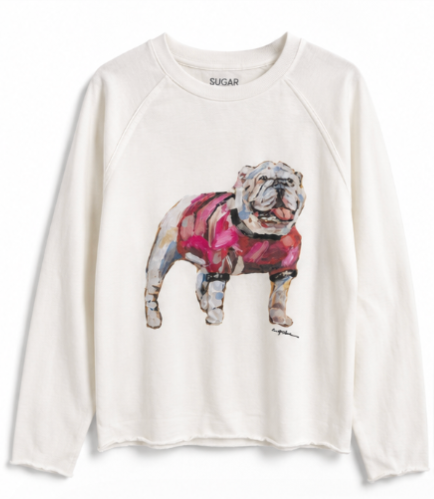 "DAWG SPIRIT" Long Sleeve Watercolor Tee