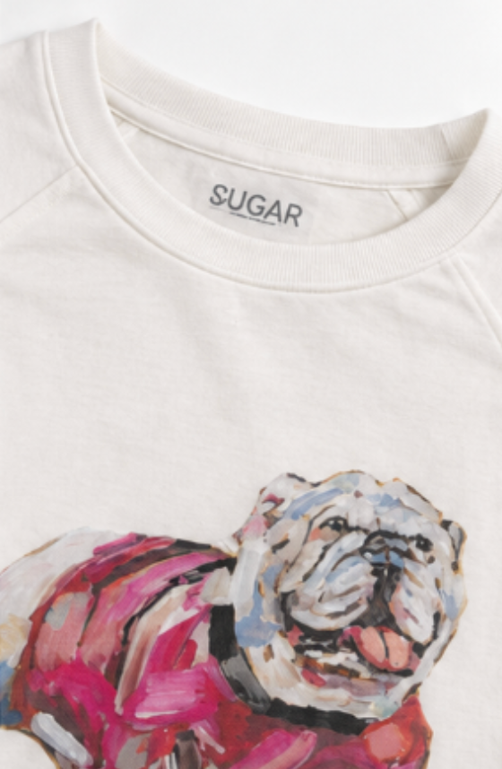 "DAWG SPIRIT" Long Sleeve Watercolor Tee