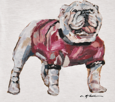 "GEORGIA HERITAGE" Edgy Large Bulldog Tee
