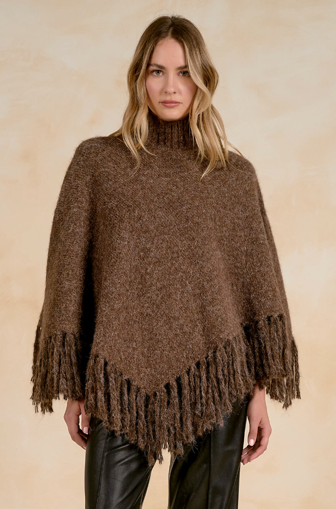 The Montana Fringe Poncho by ELAN