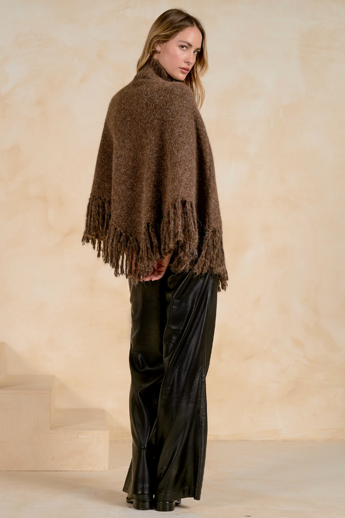 The Montana Fringe Poncho by ELAN