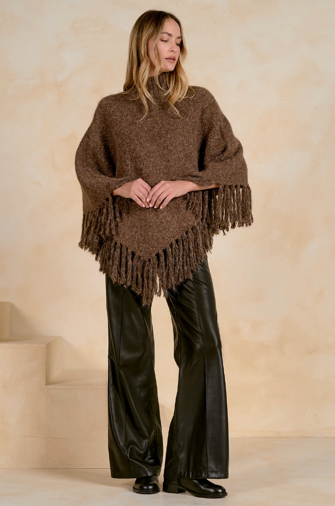 The Montana Fringe Poncho by ELAN