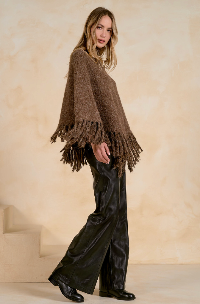 The Montana Fringe Poncho by ELAN