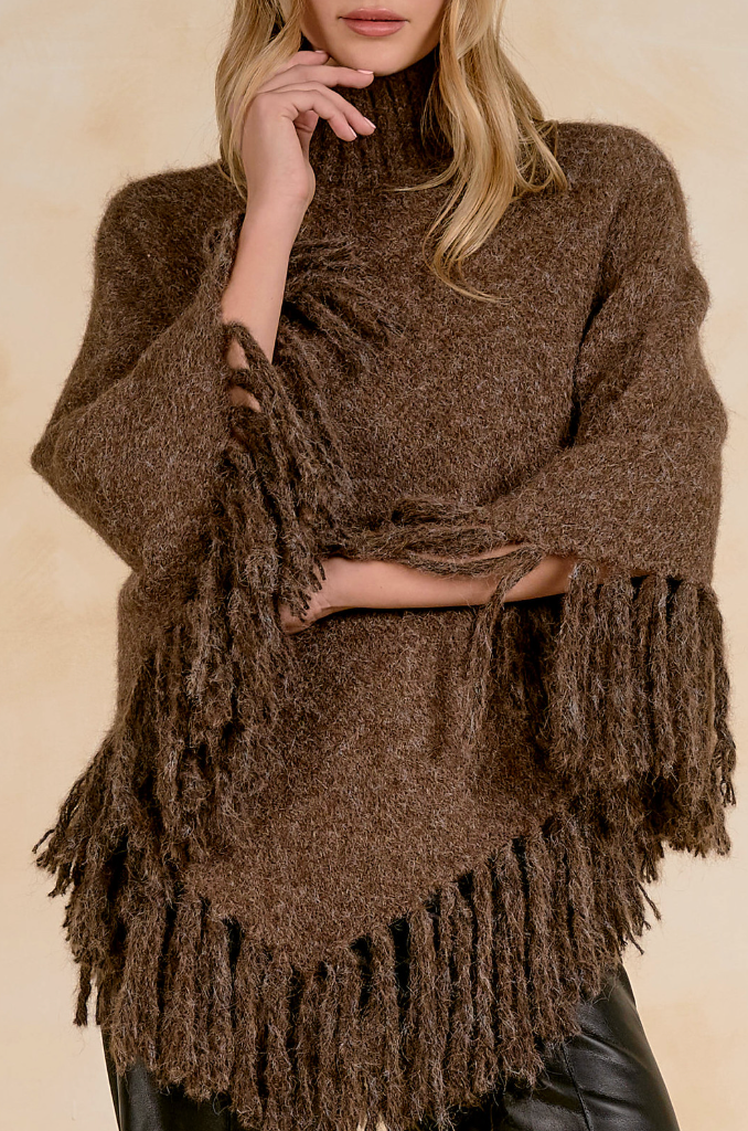 The Montana Fringe Poncho by ELAN