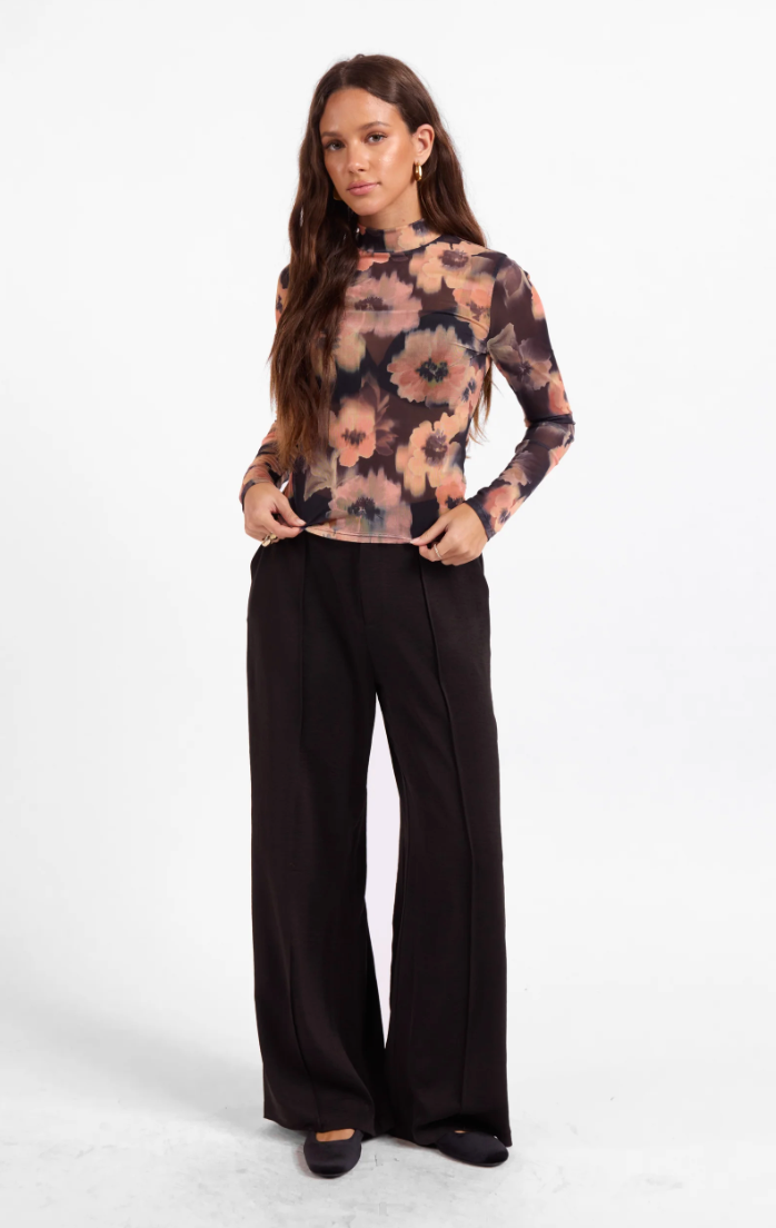 GARDEN GRIT MULTI PRINT KNIT TOP