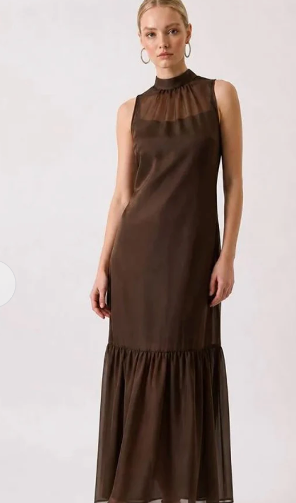 The Celine Organza Maxi Dress
