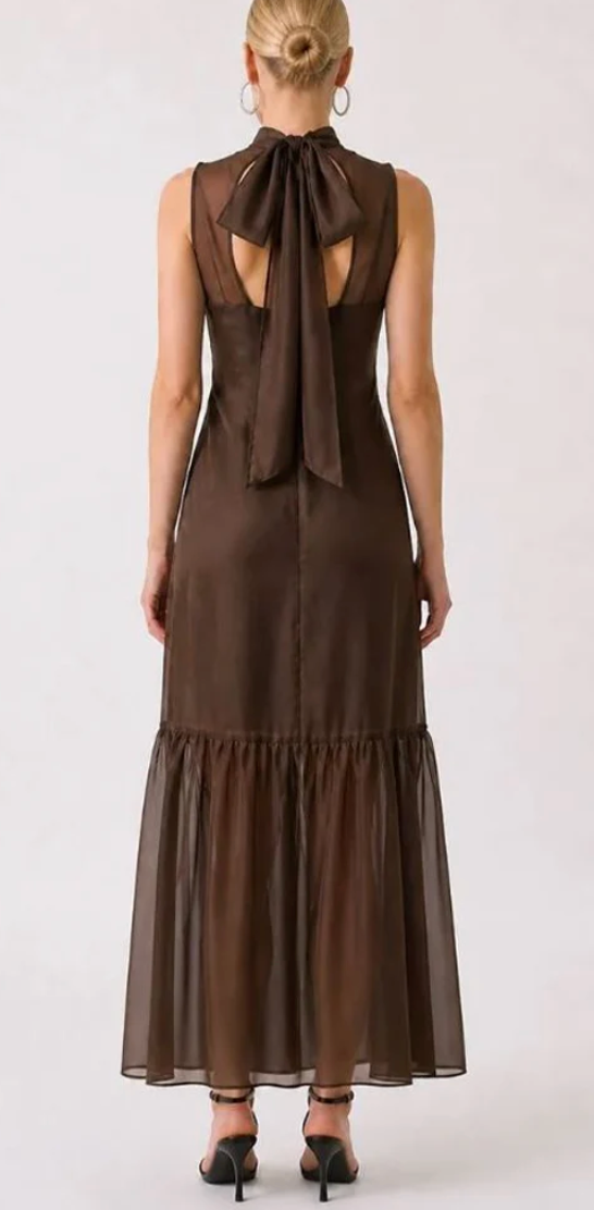 The Celine Organza Maxi Dress