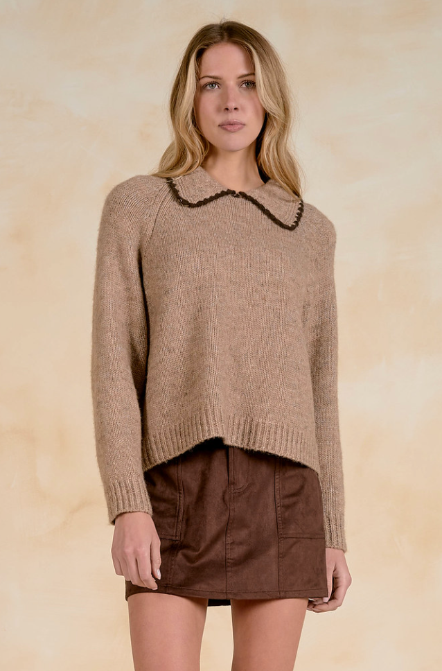 The Hadley Collared Sweater by ELAN