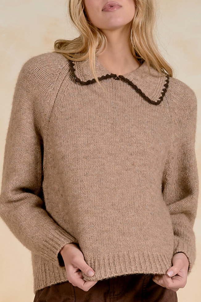 The Hadley Collared Sweater by ELAN