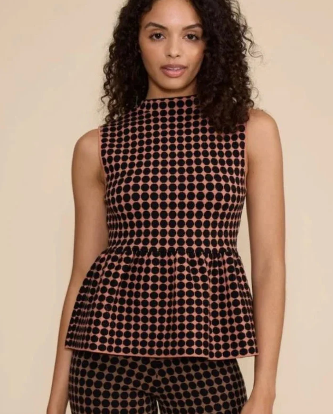 CATHERINE PEPLUM TOP by Lucy Paris