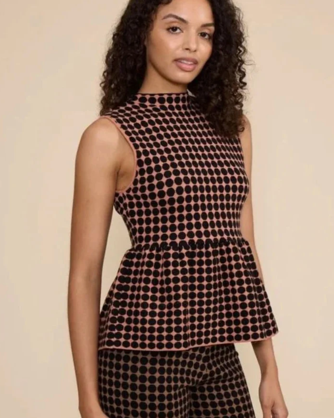 CATHERINE PEPLUM TOP by Lucy Paris