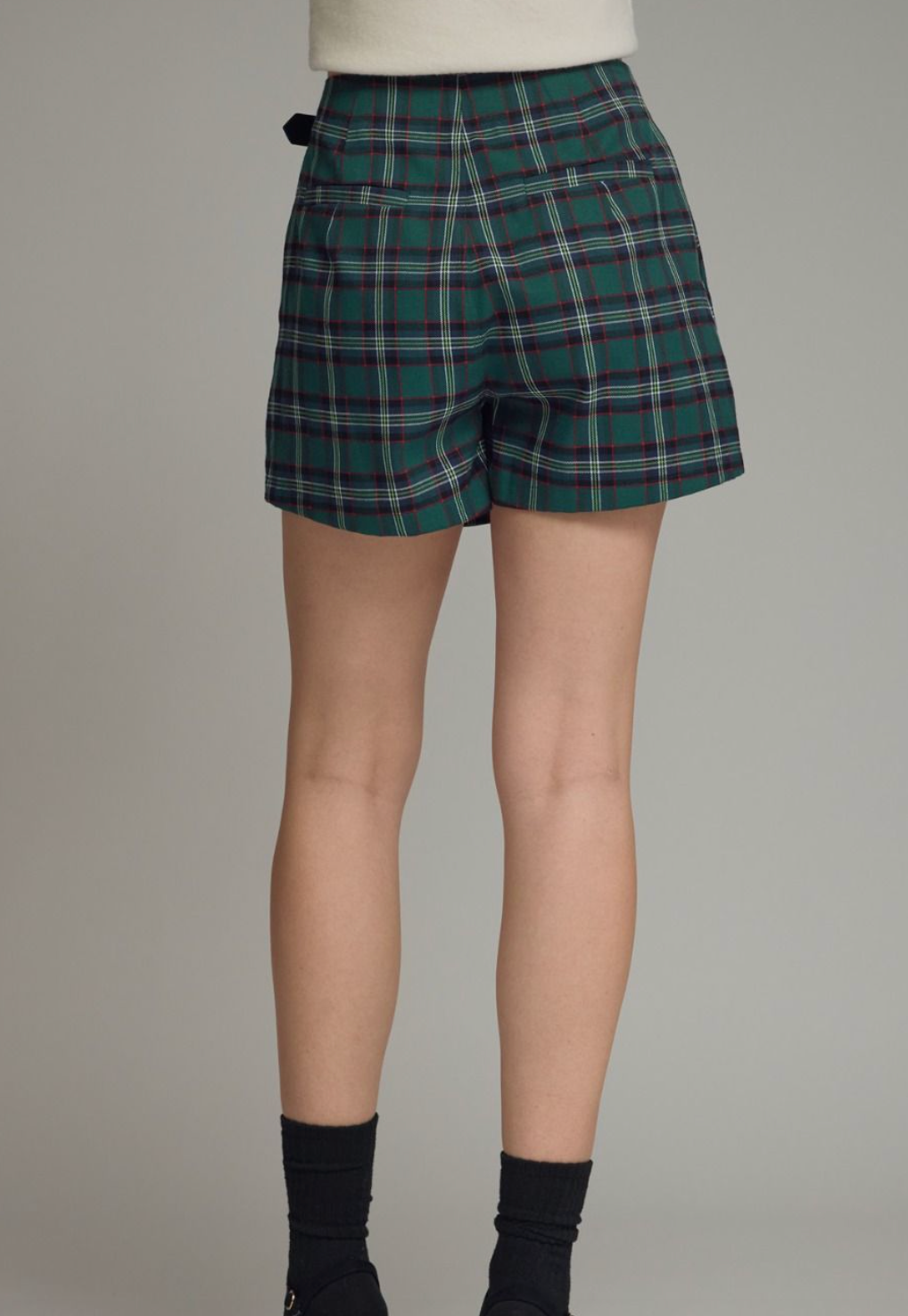The Evergreen Plaid Skort