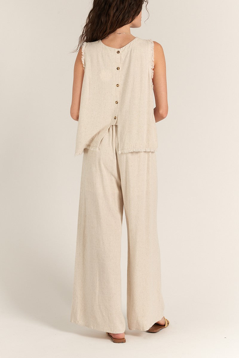 "QUICK TO LISTEN" WIDE LEG PANTS