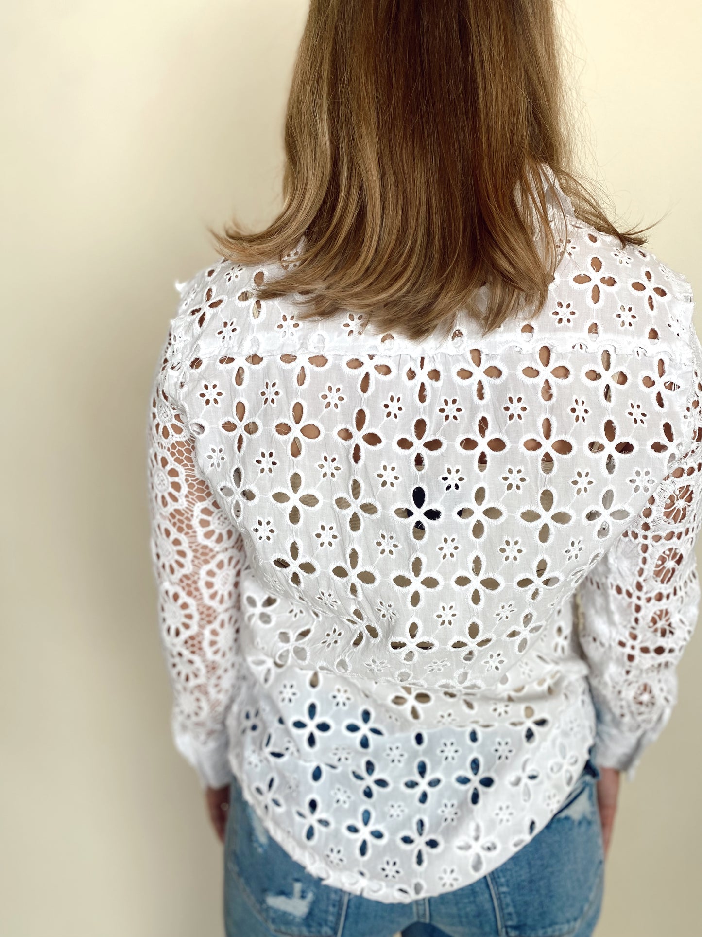 CROCHET BUTTON UP TOP