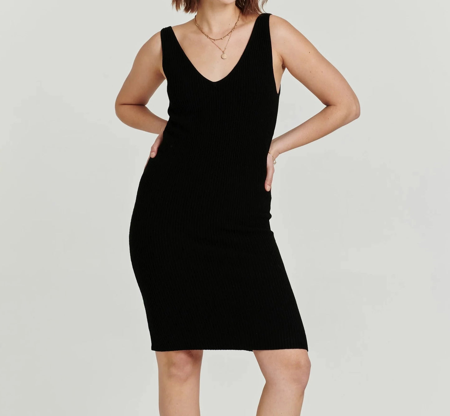 NALANI V-NECK SWEATER DRESS