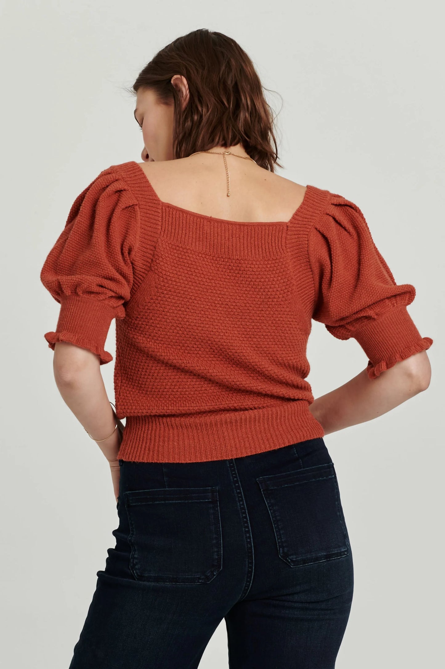 ELOISE SQUARE NECK SWEATER