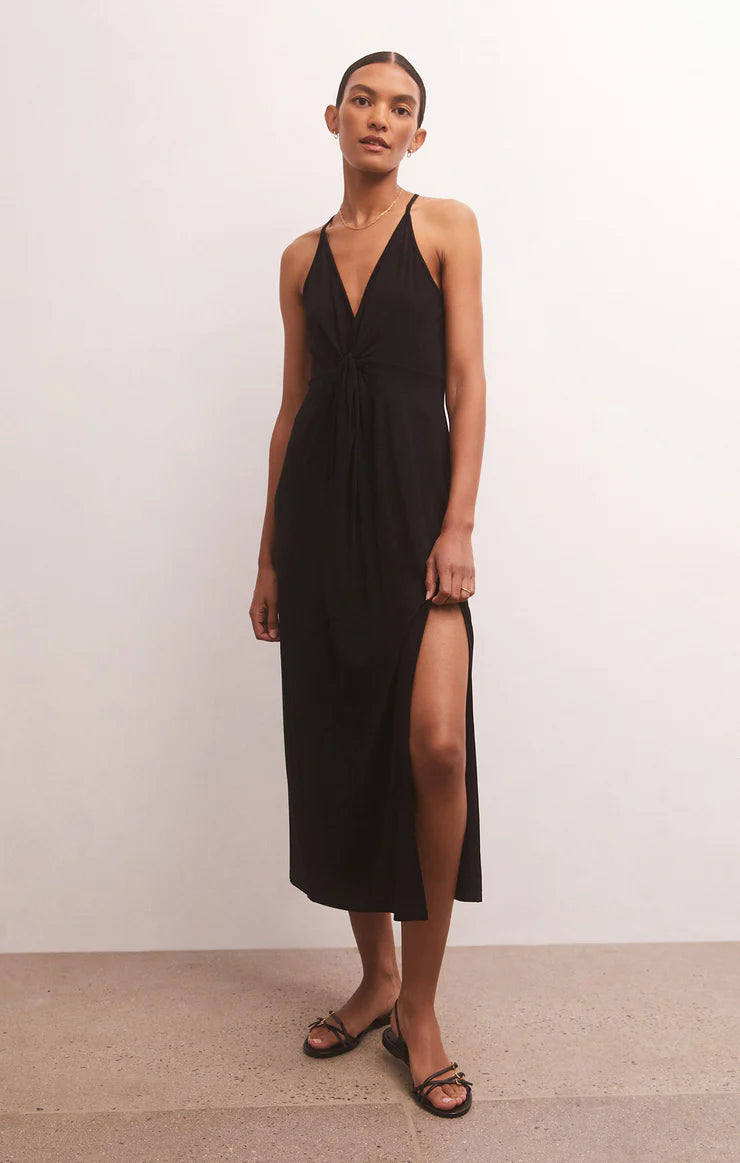 RONDA SOLID TWIST DRESS