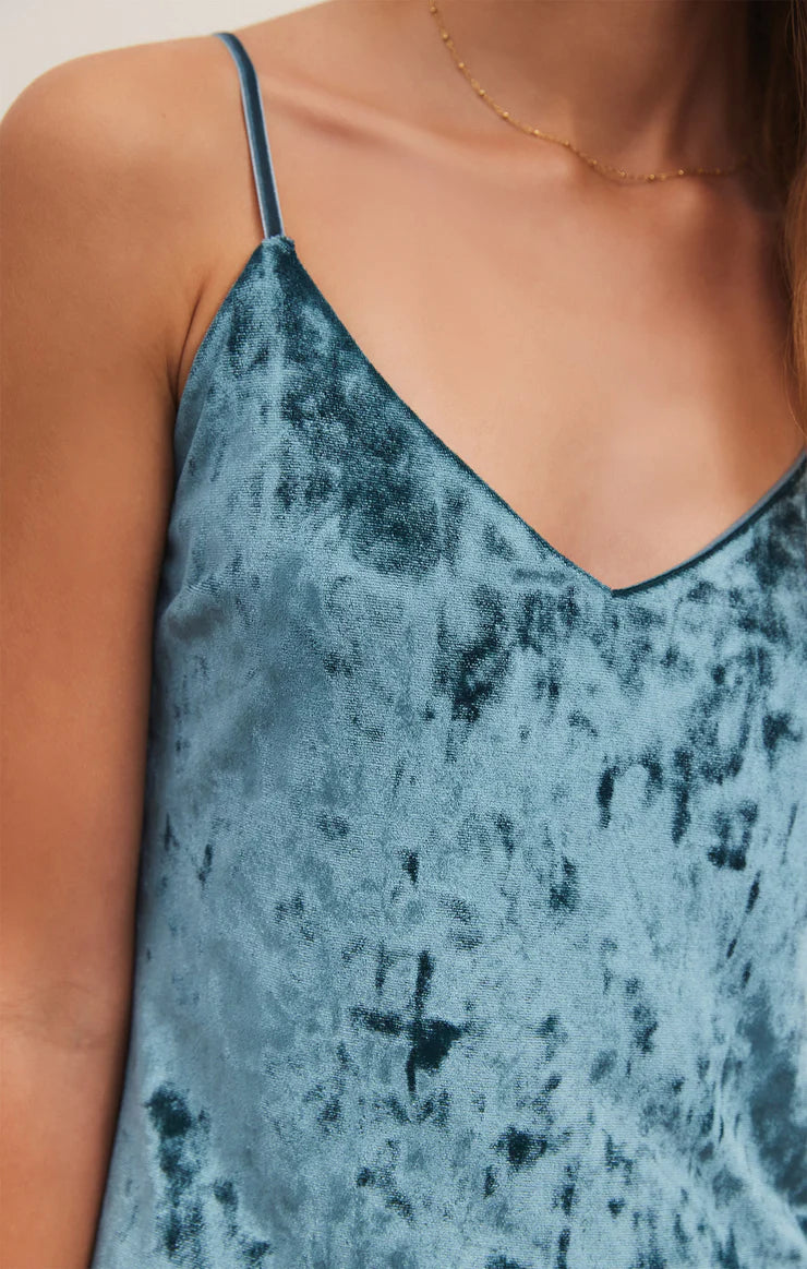 SELINA CRUSHED VELVET DRESS