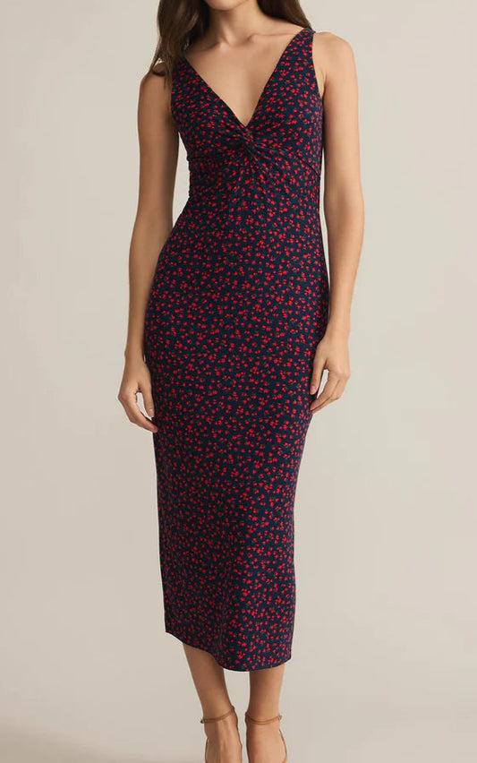 "PRESENCE" MIDI DRESS