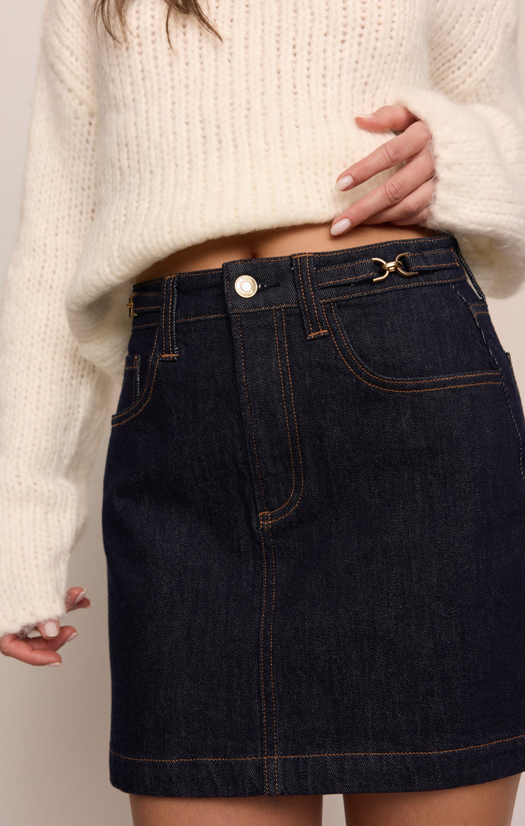 "THE SOCIALITE DENIM MINI SKIRT" by Z Supply