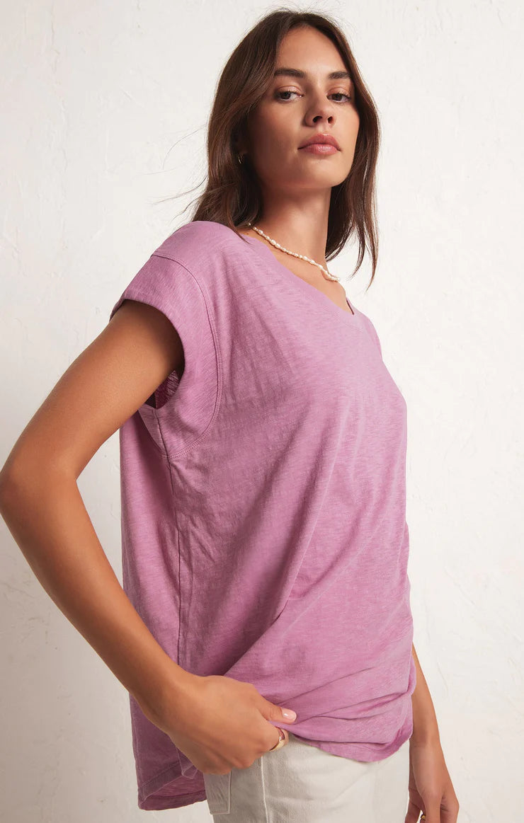 LAID BACK SLUB TOP