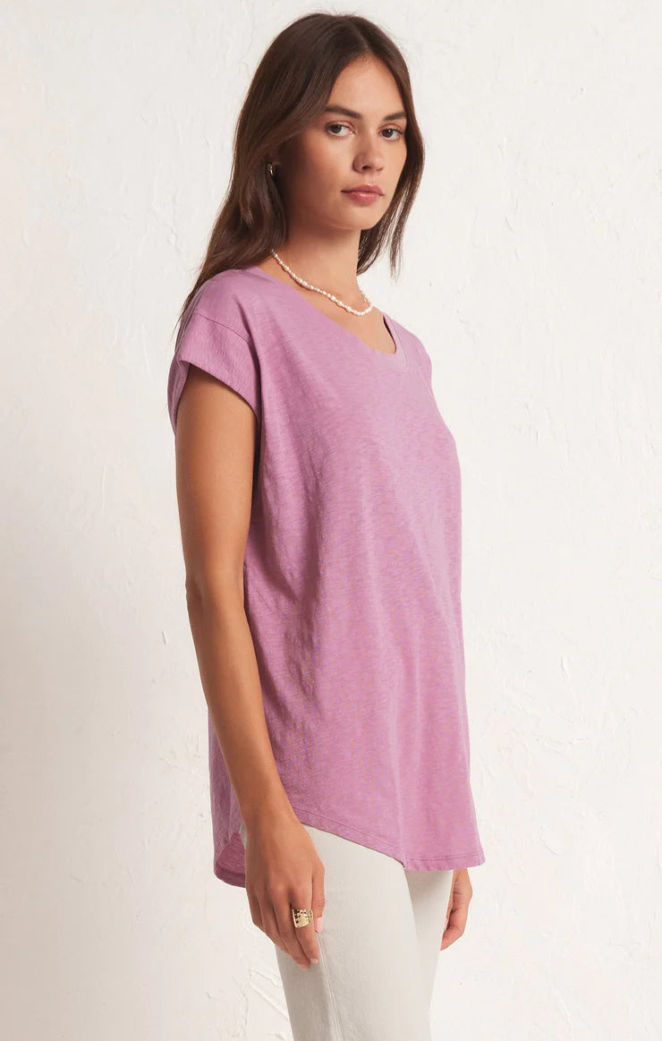 LAID BACK SLUB TOP