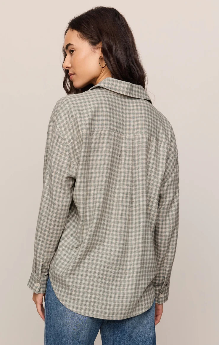 "RIVER PLAID FLANNEL TOP" by Z Supply