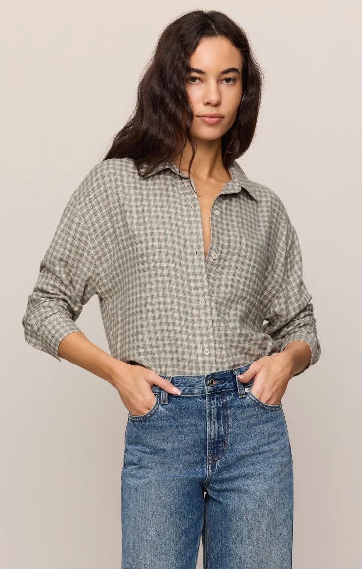 "RIVER PLAID FLANNEL TOP" by Z Supply