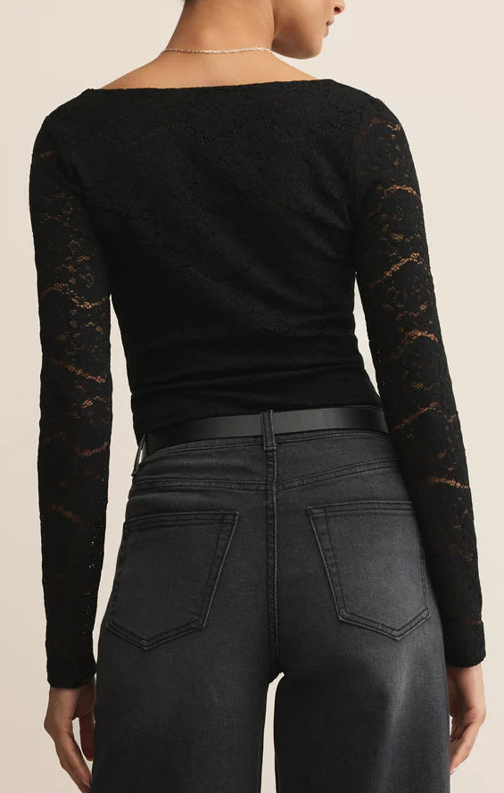 NIGHTFALL LACE BODYSUIT by Z Supply