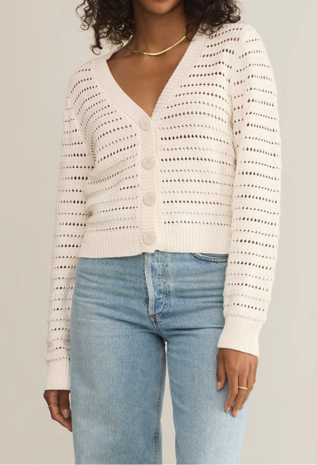 "IS TO COME" CARDIGAN