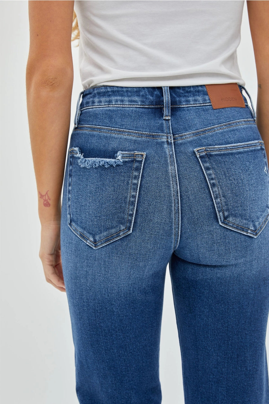 TRACEY HIGH RISE DISTRESSED JEANS