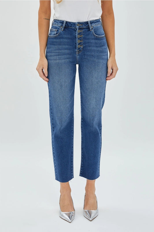 TRACEY HIGH RISE DISTRESSED JEANS