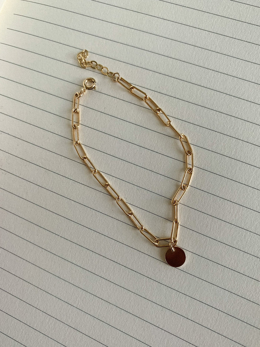 ESSENTIAL CHAIN BRACELET W/ DISC by Able