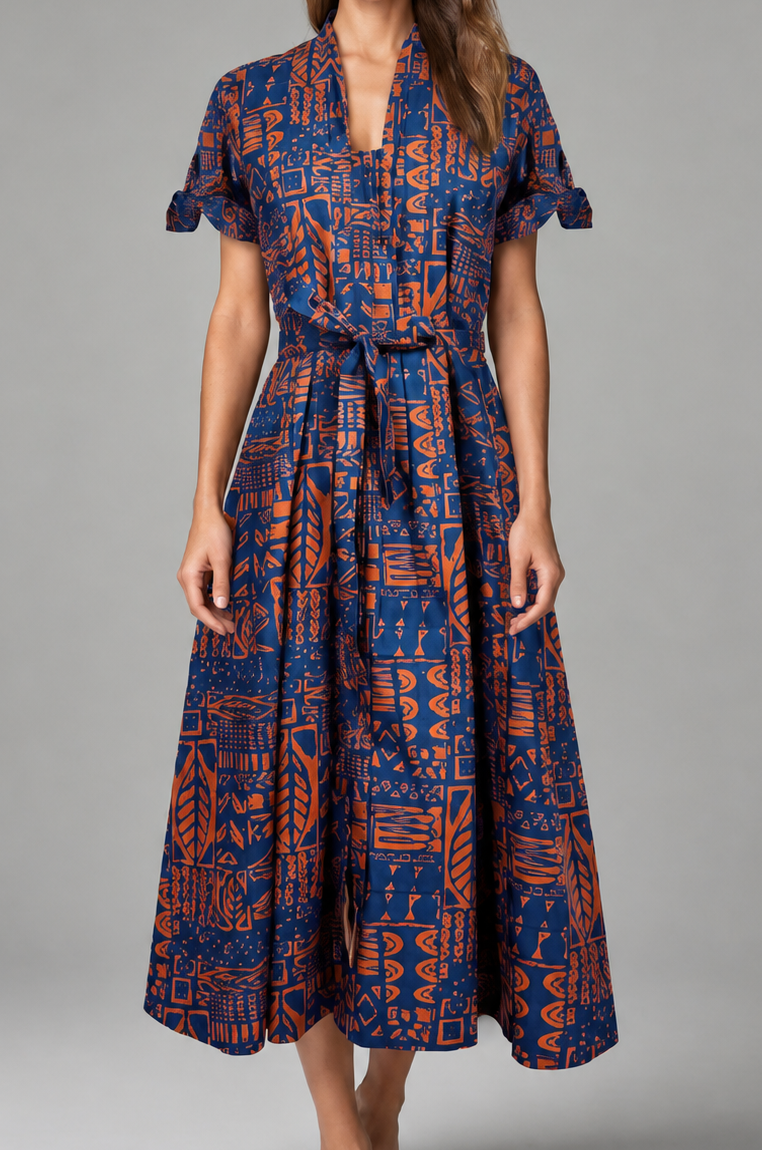 RUSTIC EDGE MAXI DRESS