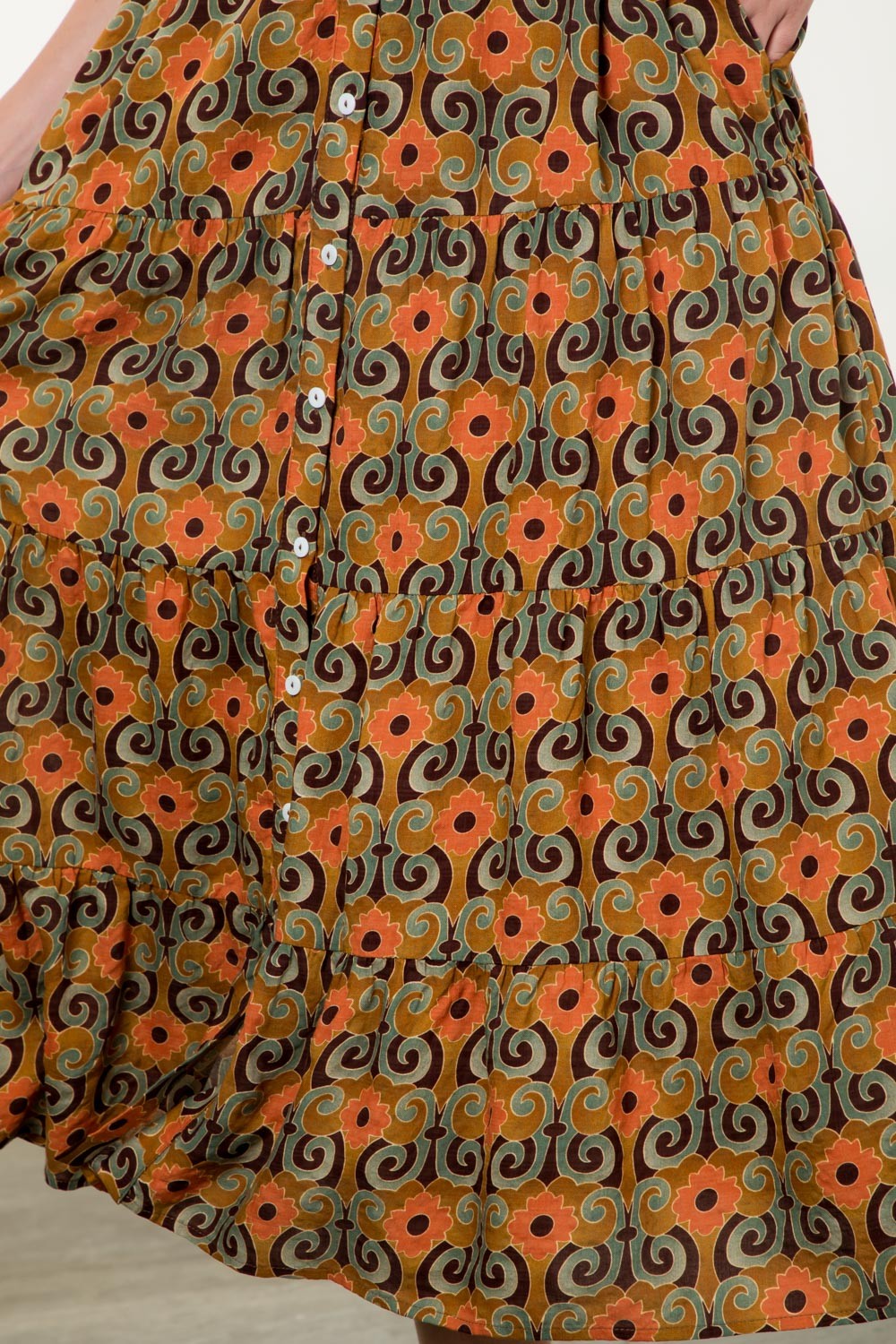 "RENEWED SPIRIT" MIDI DRESS