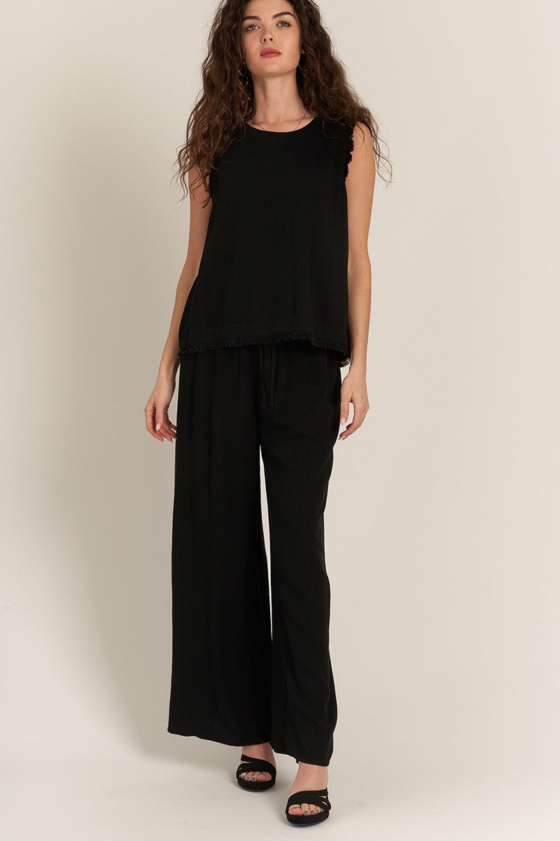 "SLOW TO SPEAK" SLEEVELESS TOP