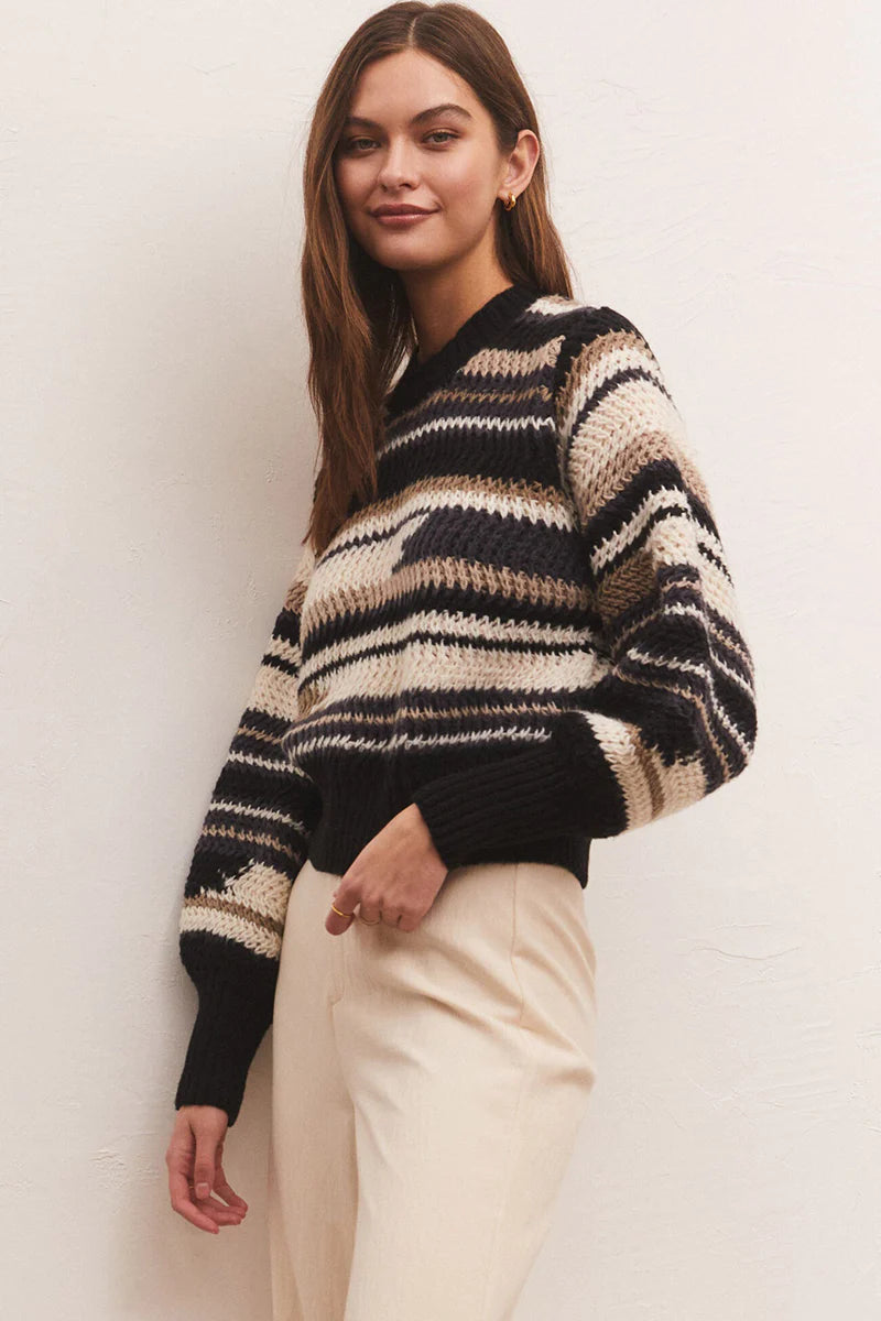 ASHEVILLE STRIPE SWEATER