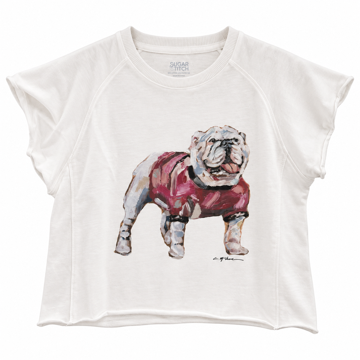 "GEORGIA HERITAGE" Edgy Large Bulldog Tee