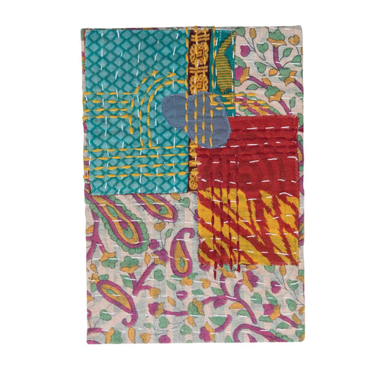 HANDMADE COTTON KANTHA BOUND PAPER JOURNAL