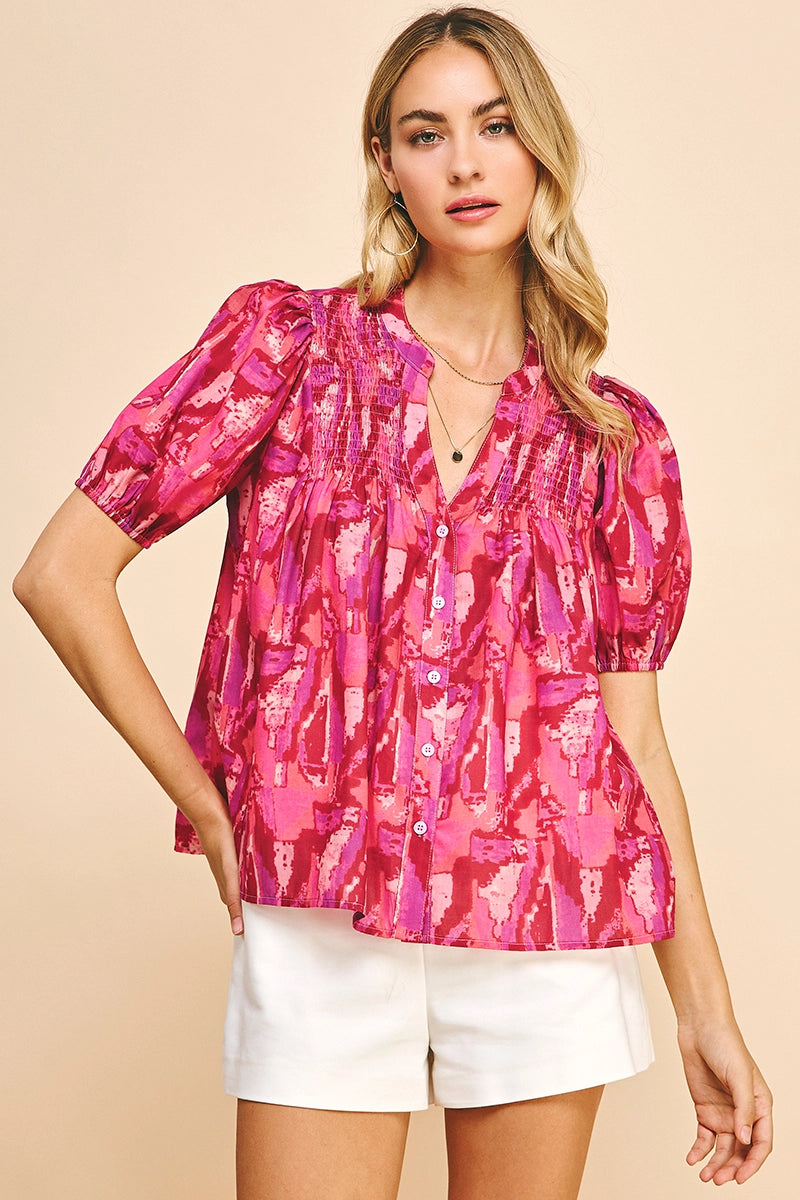 RAELYN BUTTON BLOUSE
