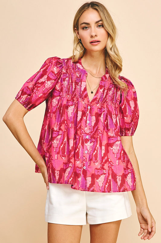 RAELYN BUTTON BLOUSE