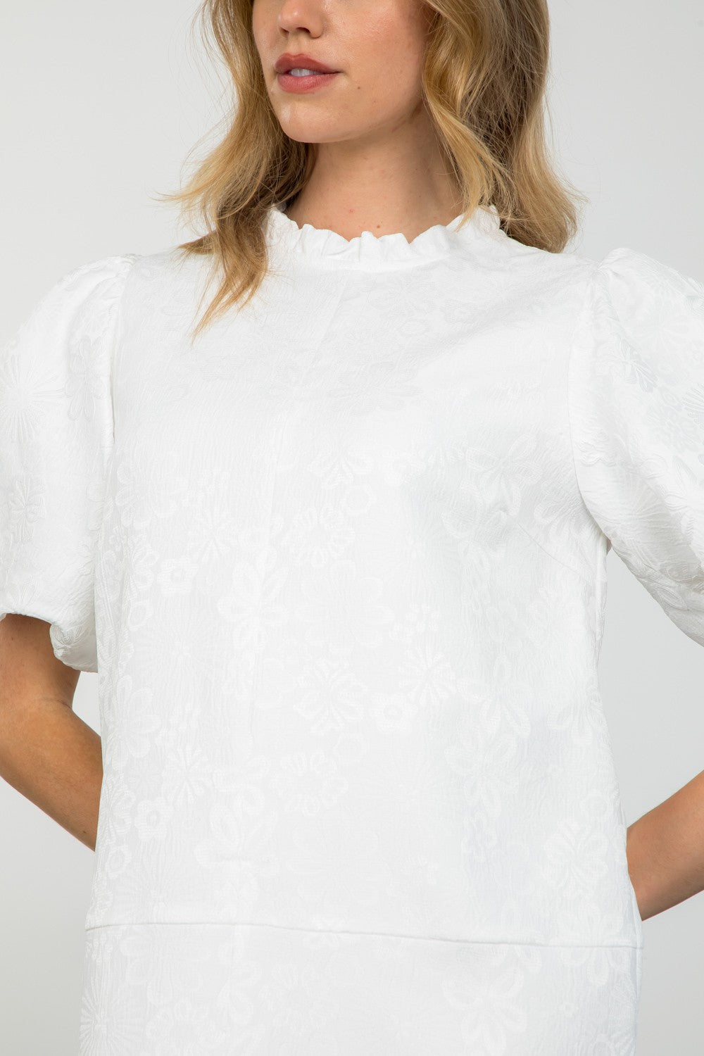 "BELOVED" TEXTURED DRESS