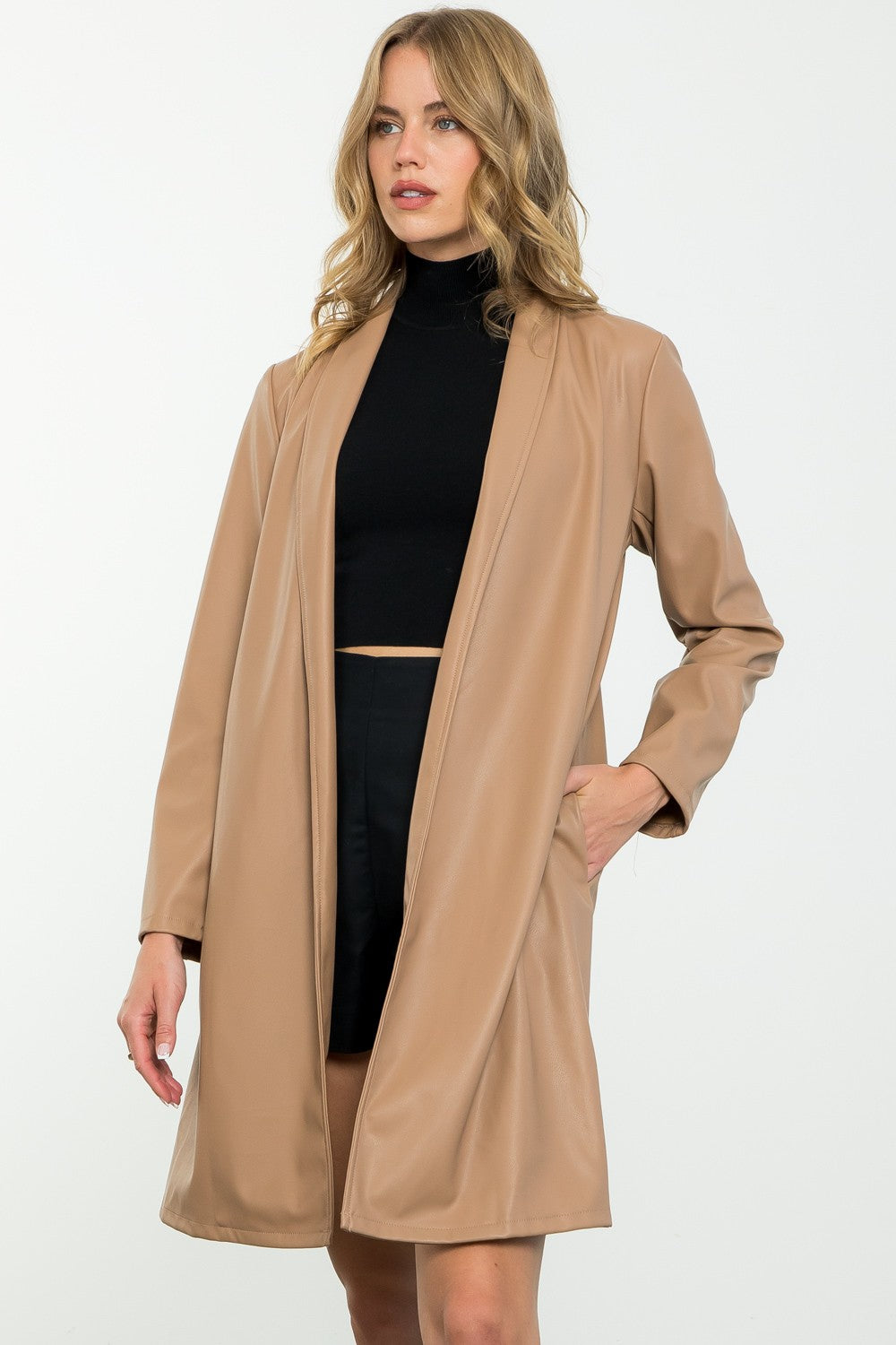 LANE LEATHER COAT