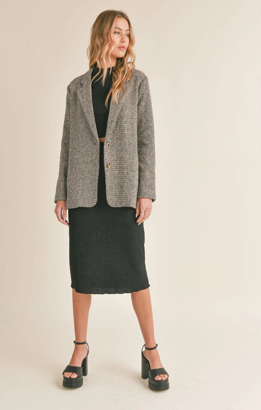 HOPEFUL BUTTONED BLAZER