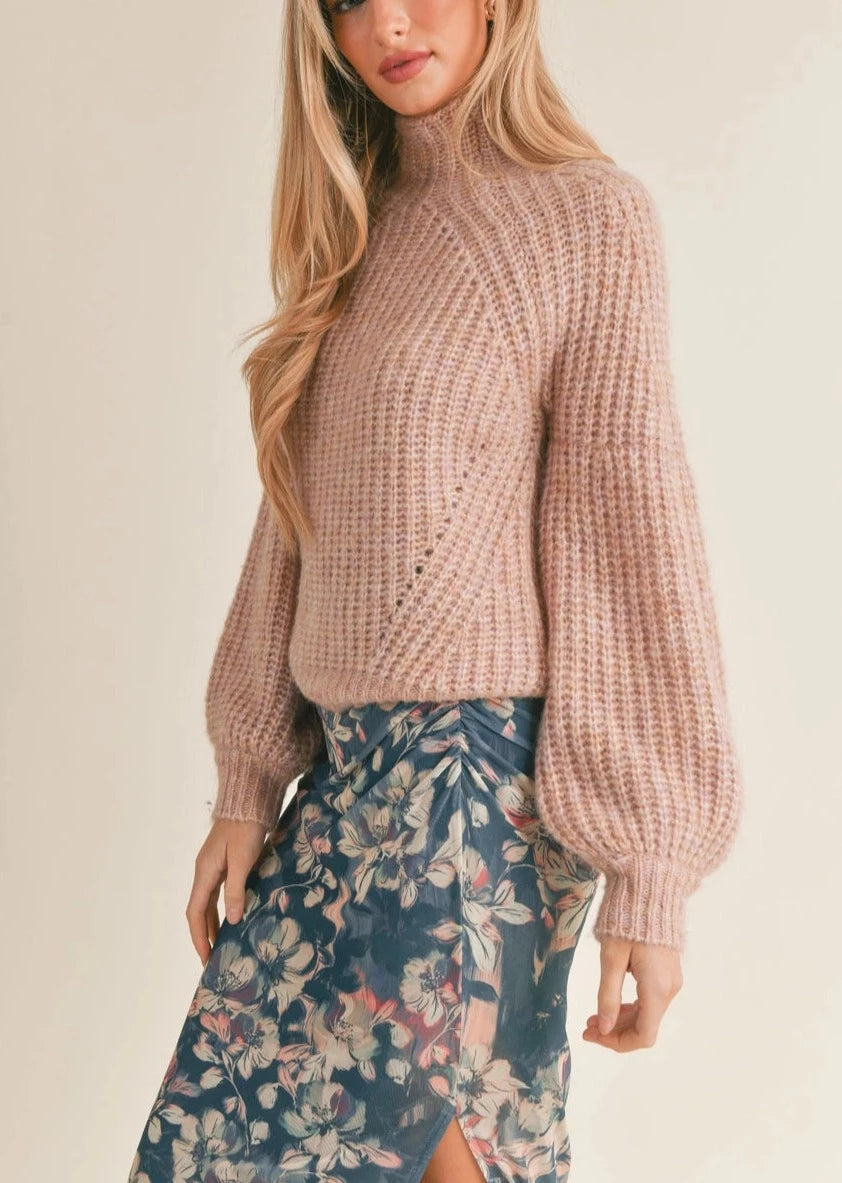 MALORY MOCK NECK SWEATER