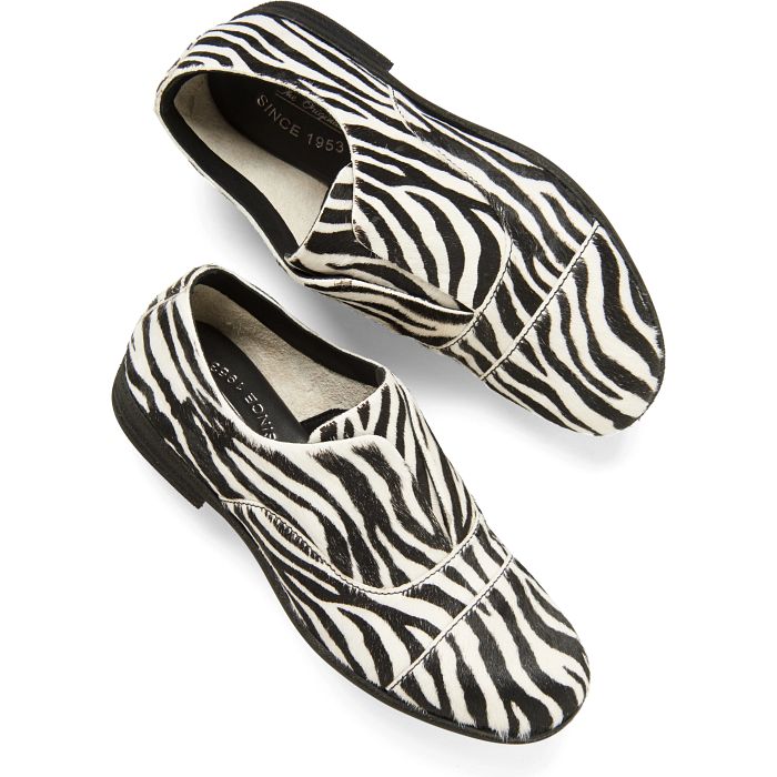 NOTTINGHAM ZEBRA PRINT SHOES by Korkease