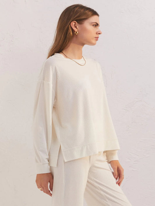 NIGHT IN VELOUR L/S TOP